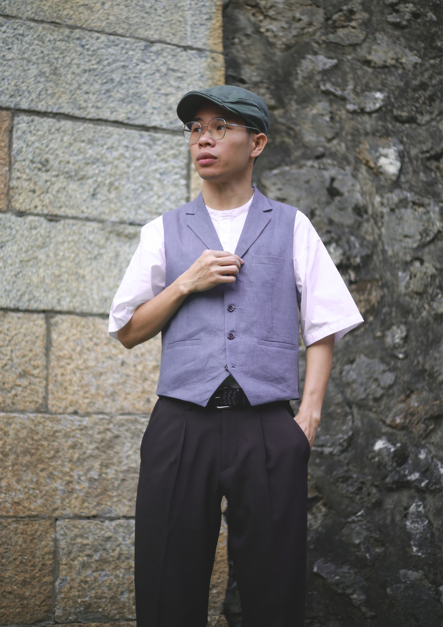 Francis - Men's Collared Waistcoat