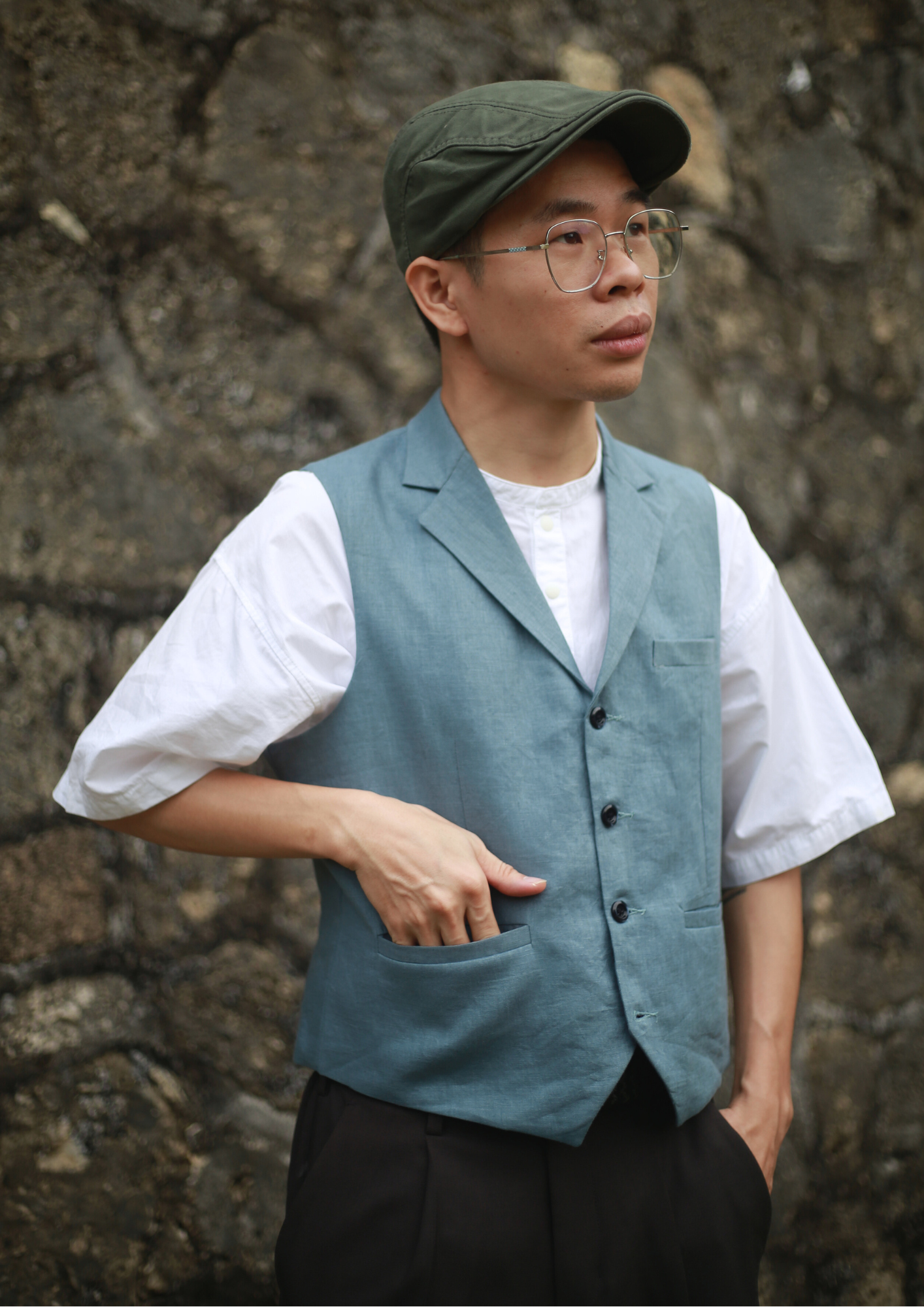 Francis - Men's Collared Waistcoat