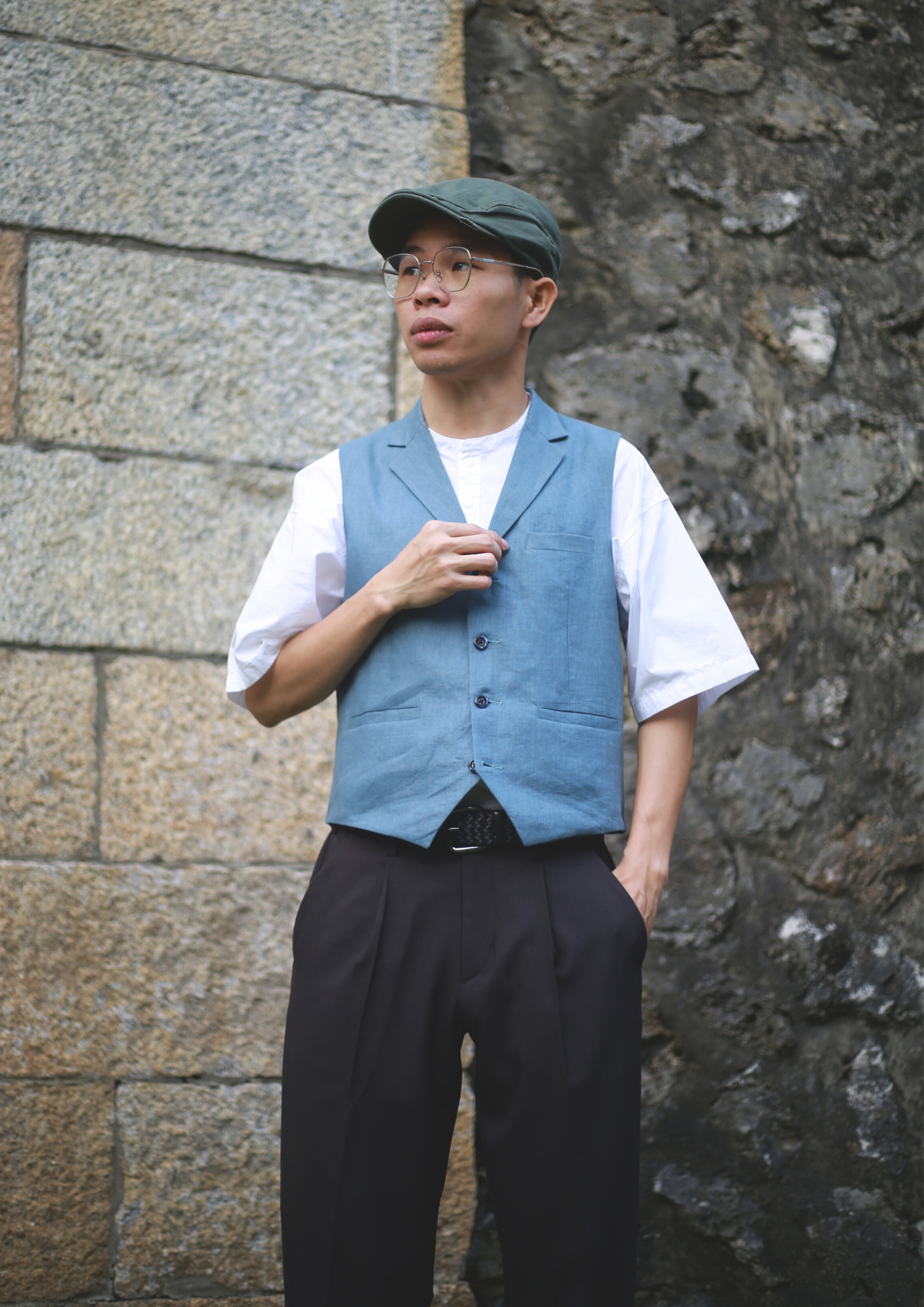 Francis - Men's Collared Waistcoat