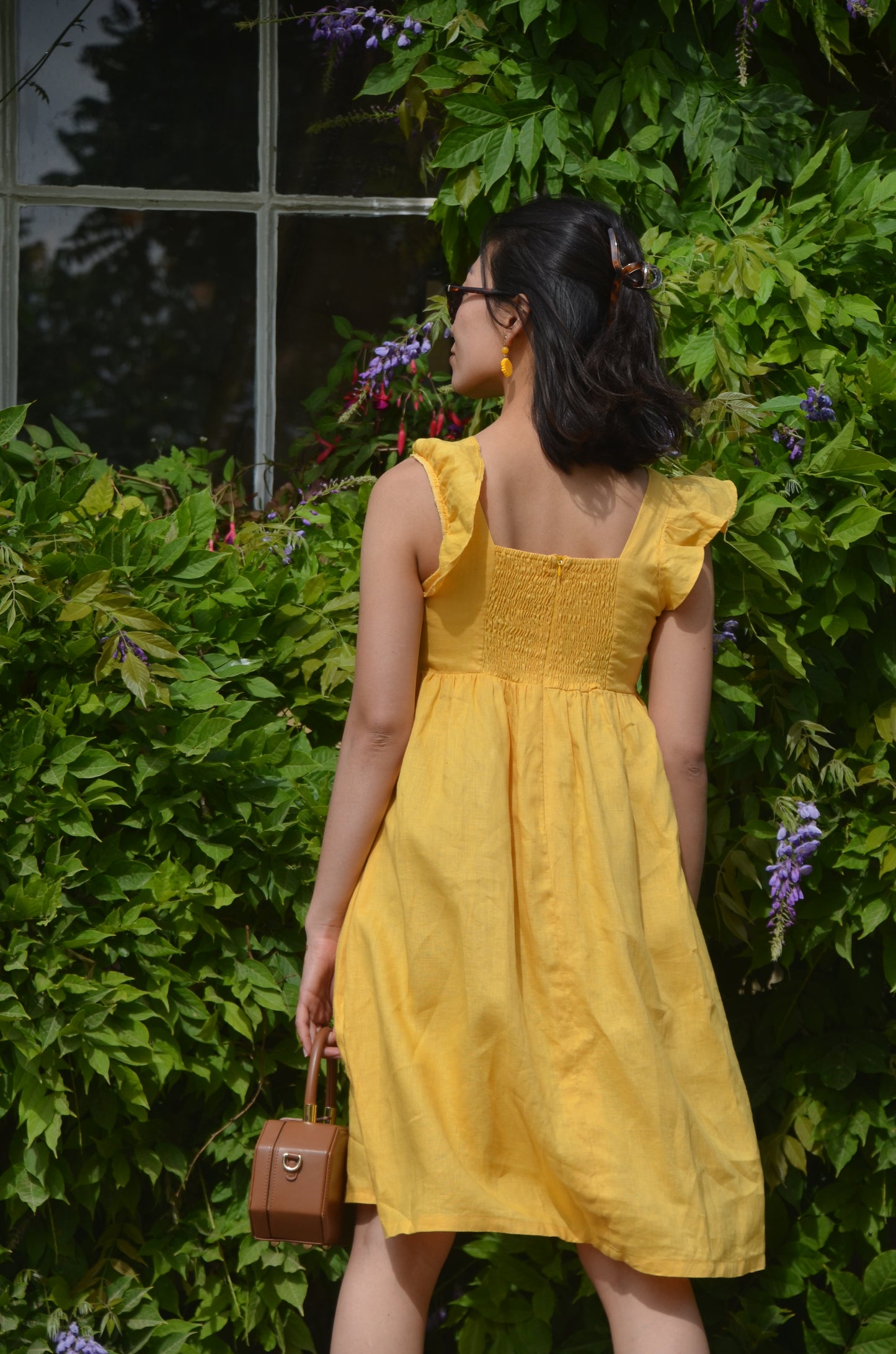 Elsie - Long, Ruffle Sleeve, Sun Dress