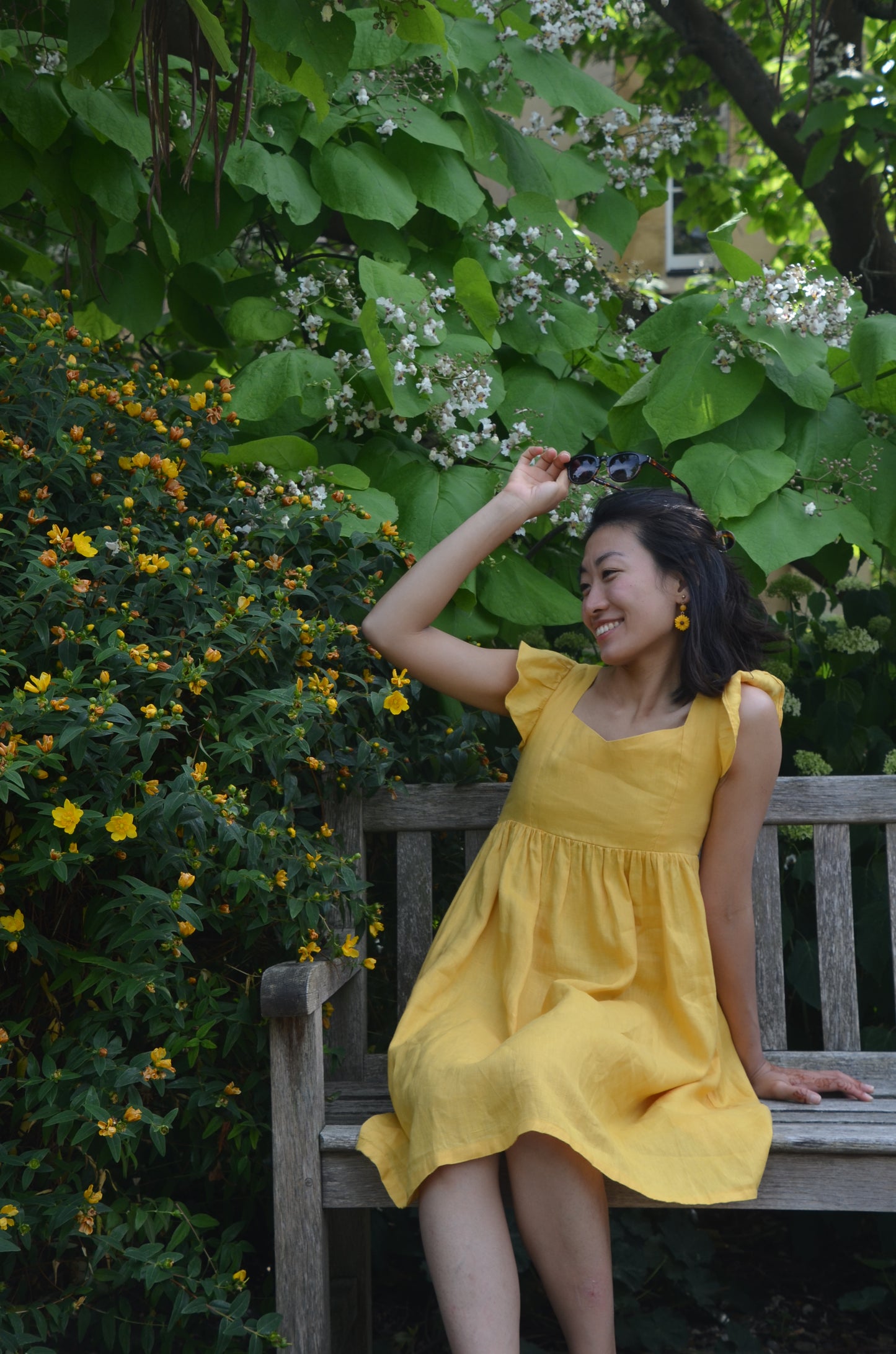 Elsie - Long, Ruffle Sleeve, Sun Dress