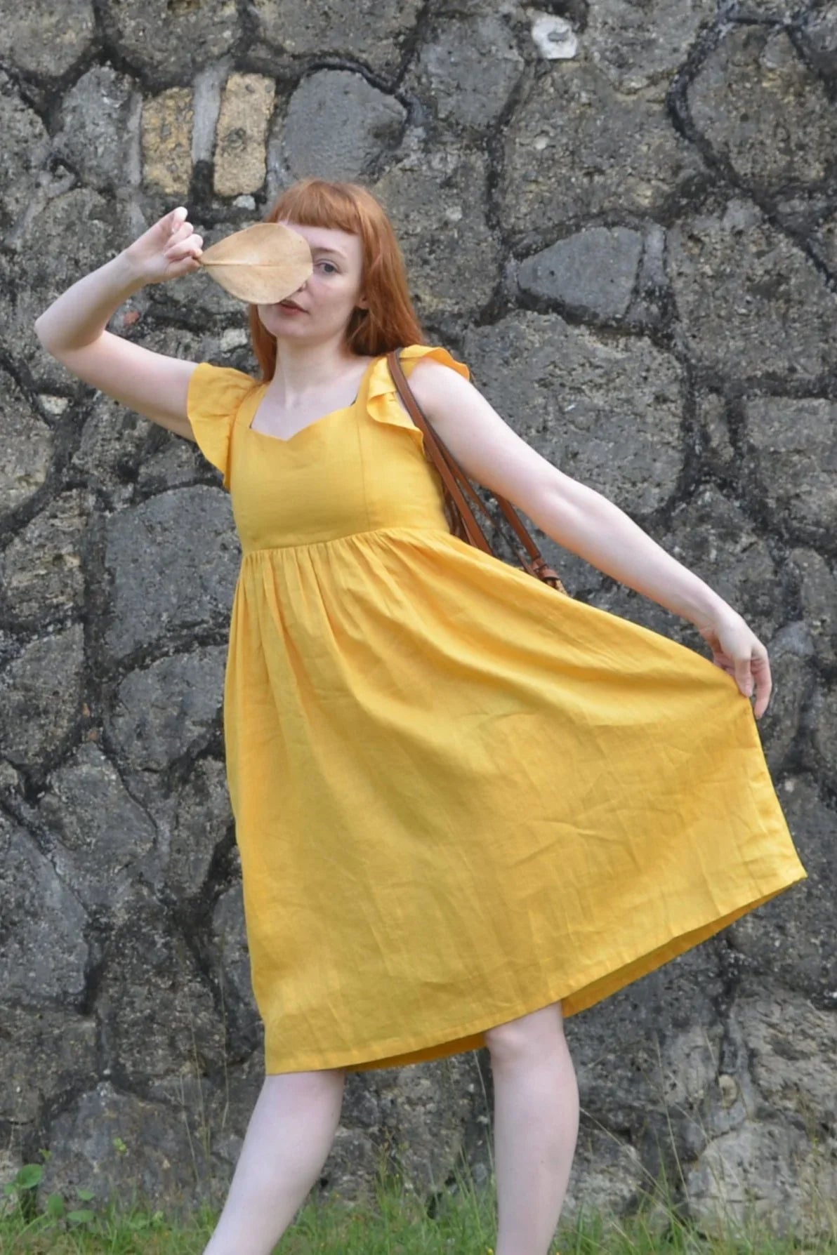 Elsie - Long, Ruffle Sleeve, Sun Dress